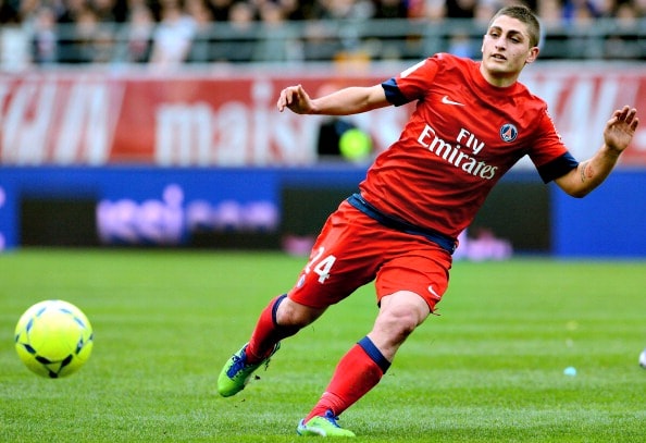 marco verratti in azione col psg