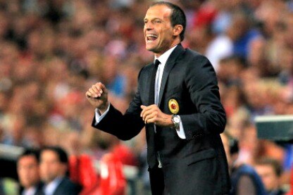 il tecnico del milan col psv