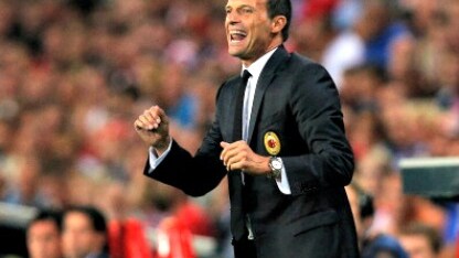 il tecnico del milan col psv