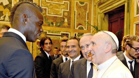balotelli e il Pontefice