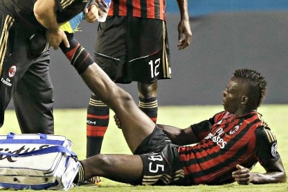 mario balotelli crampi