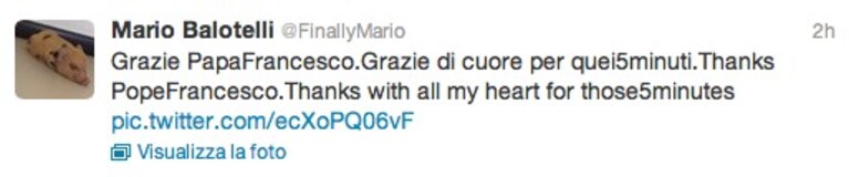 il tweet di super mario