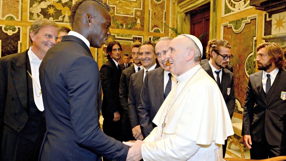 balotelli e papa francesco
