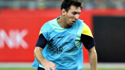 messi allenamento