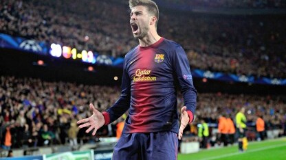 gerard pique difensore del barcellona