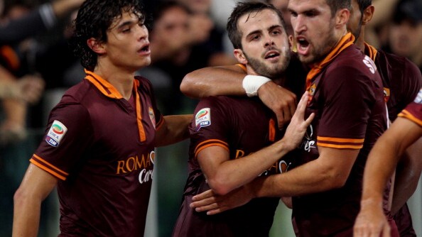 Pjanic festeggiato in Roma Napoli