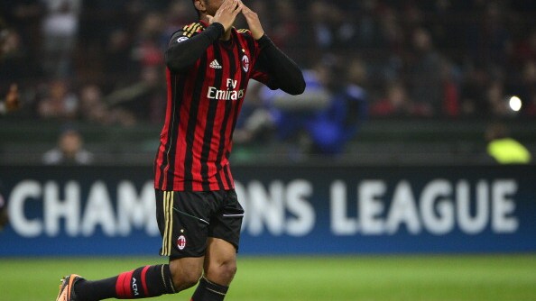 robinho contro il barcellona