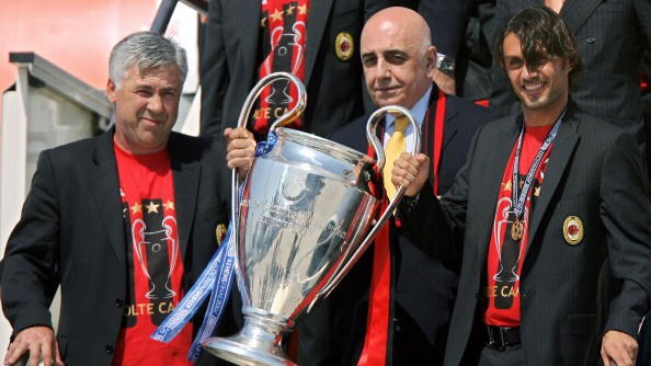 galliani champions league ancelotti maldini