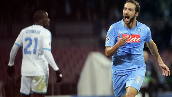 higuain contro il marsiglia