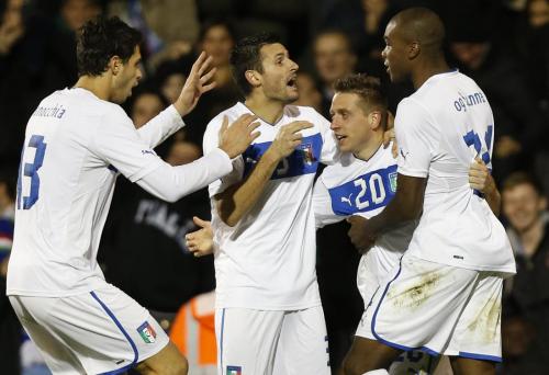 italia-nigeria amichevole tutti attorno a giaccherini autore del 2-2