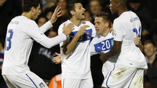 italia-nigeria amichevole tutti attorno a giaccherini autore del 2-2