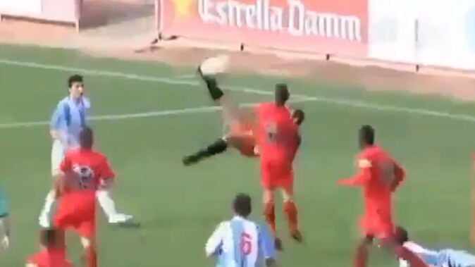 portiere in rovesciata terza serie spagnola