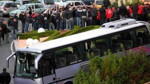tifosi nocerina protestano
