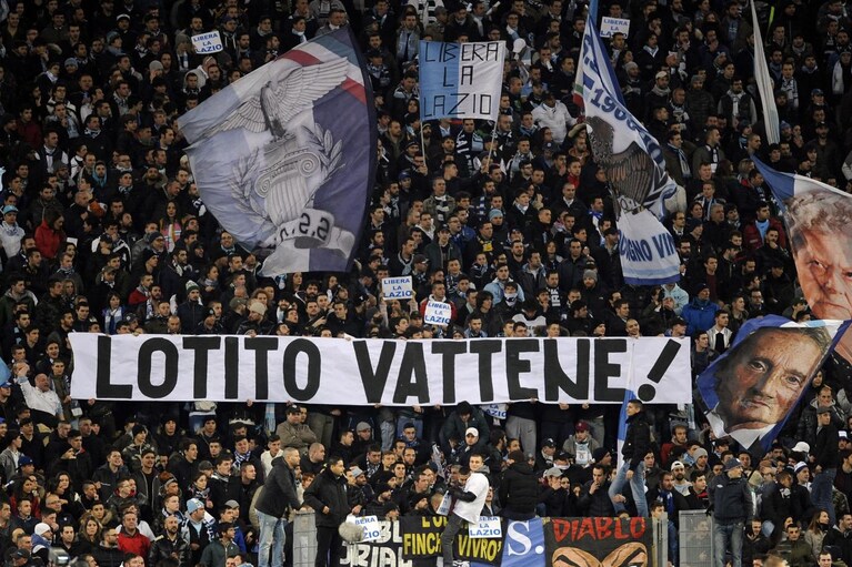 striscione lotito