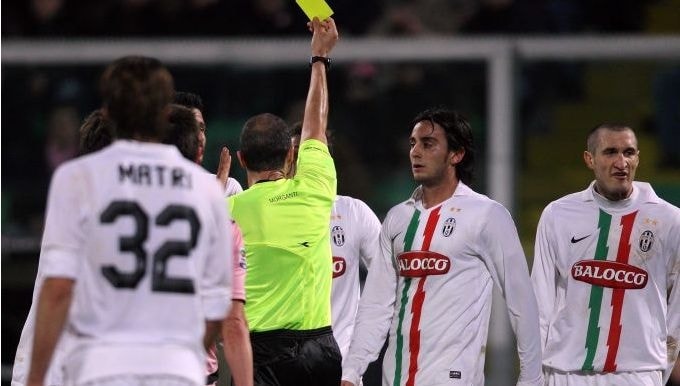 ammonito marchisio palermo juventus