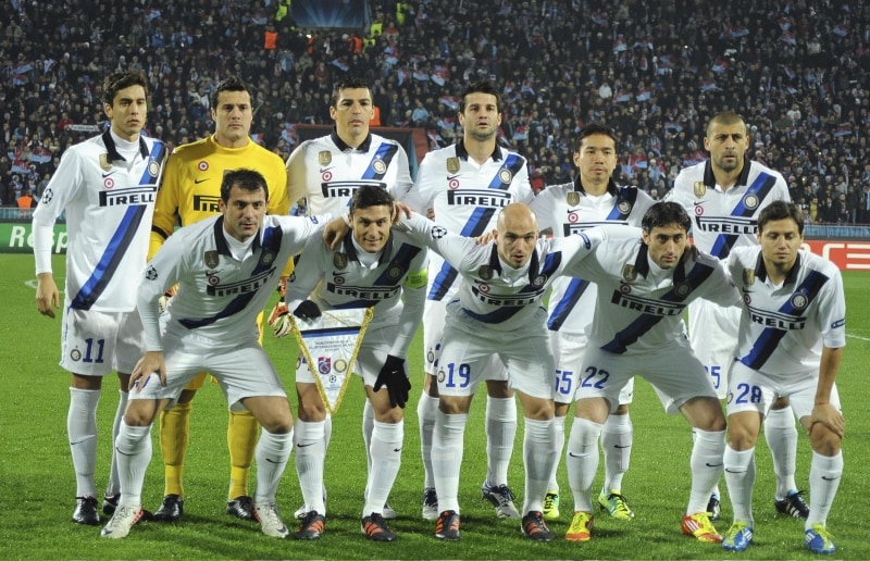 La foto pre-partita dell\'undici nerazzurro