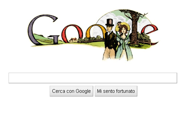 jane austen google doodle