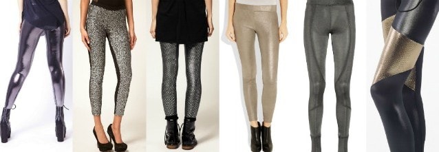Leggings Donna Trasparenti Con Cerniera, Satinati Lucidi, Pantaloni Elasticizzati, Taglia Unica