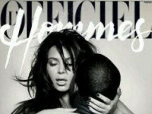 Kim Kardashian posa nuda con Kanye West su L'Officiel Hommes