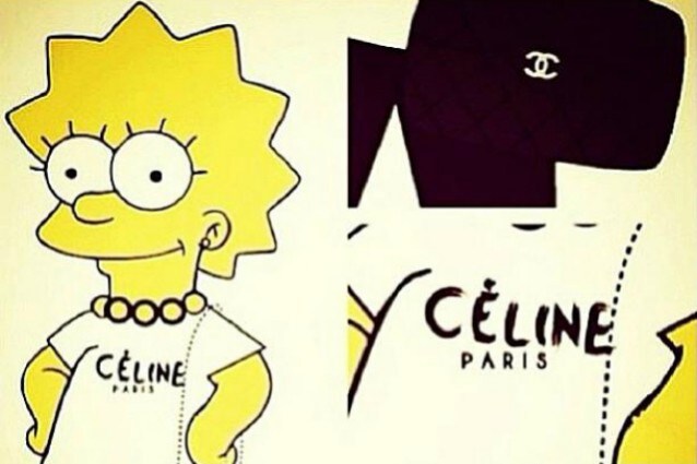 Lisa Simpson in versione fashion a spasso con una Chanel