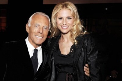 giorgio armani e michelle hunziker