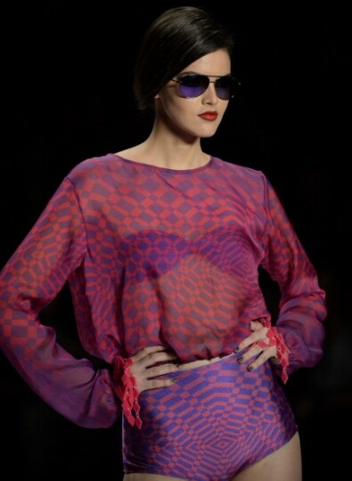 Costumi in passerella alla fashion week di Rio.