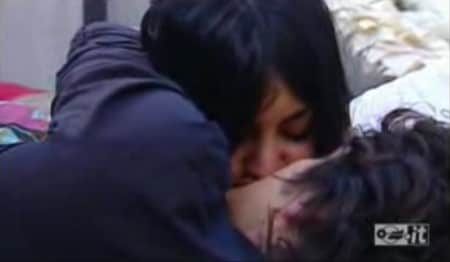 il bacio tra veronica e daniele