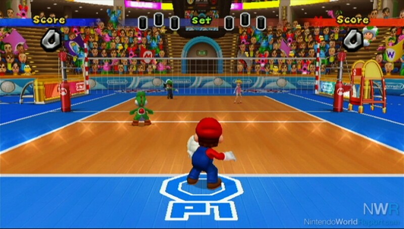 Mario Sports Mix: una partita di pallavolo