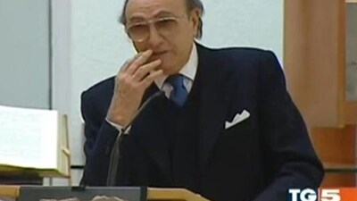 Pippo Baudo al funerale
