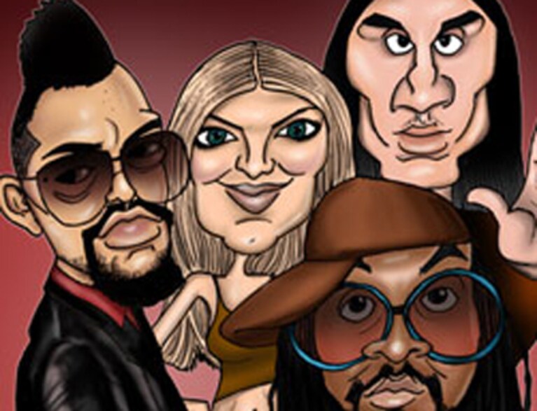 black eyed peas caricatura vip