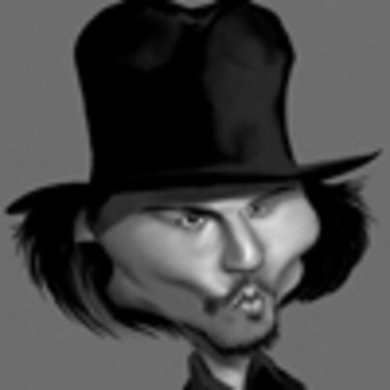 johnny depp CARICATURA VIP