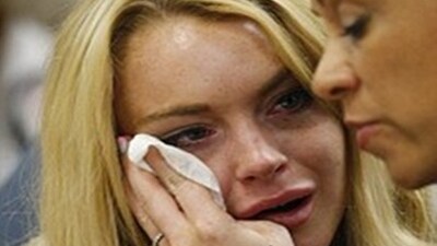 lindsay in lacrime