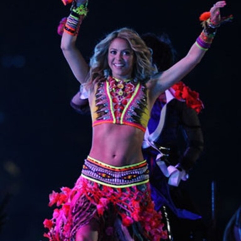 shakira mani alzate al concerto