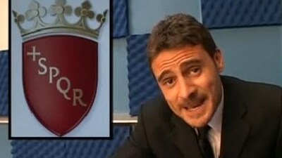 bossi contro calciatori romani
