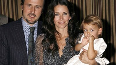 Arquette e Cox con la figlia Coco