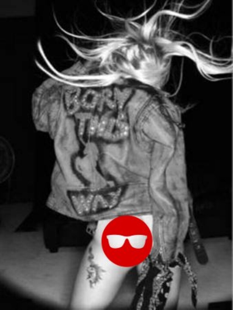 Lady Gaga senza mutande