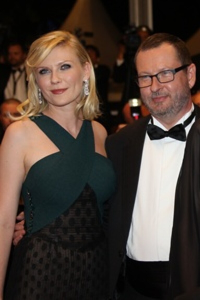 Kristen Dunst con Lars Von Trier