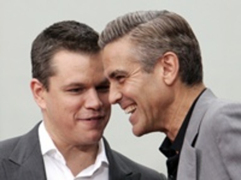 Damon con Clooney