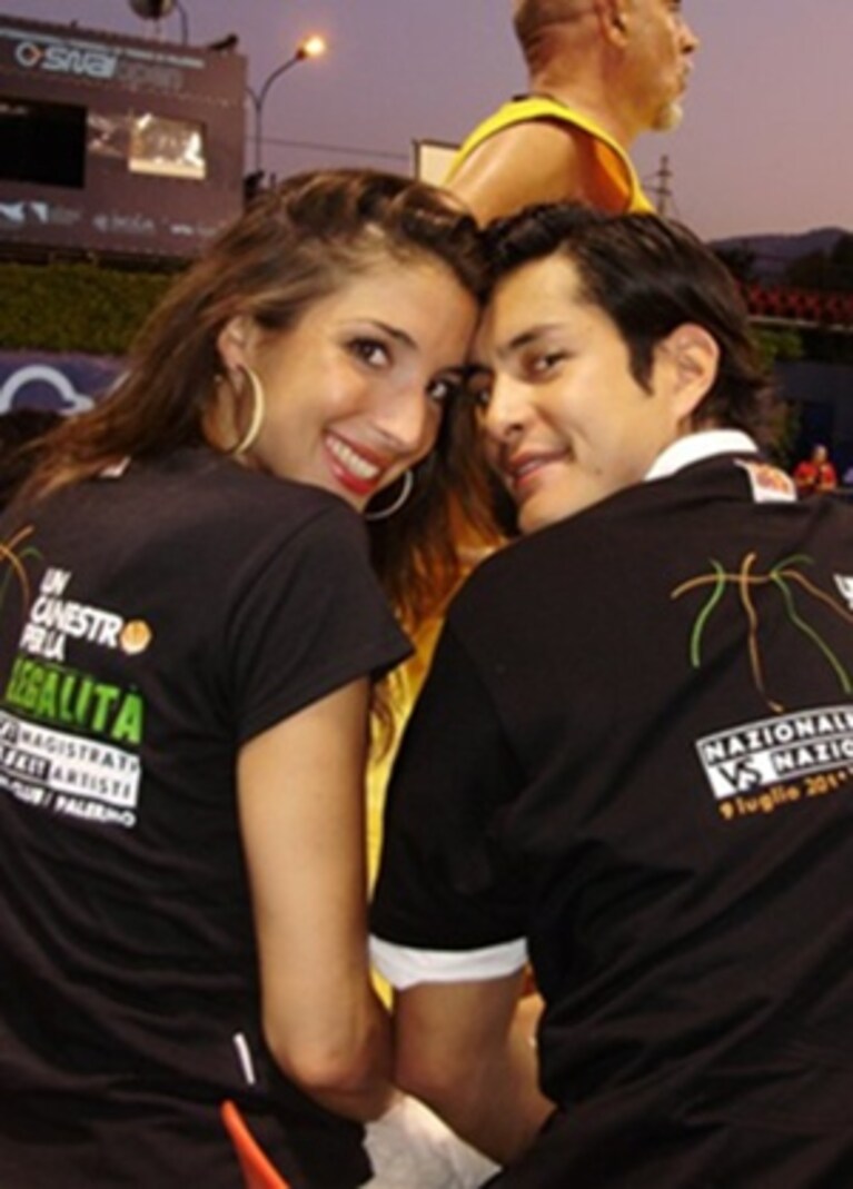 Margherita e Andrea a un evento benefico