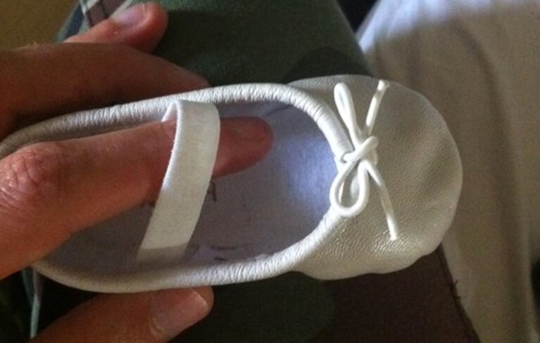 le scarpine della futura figlia di alessia marcuzzi