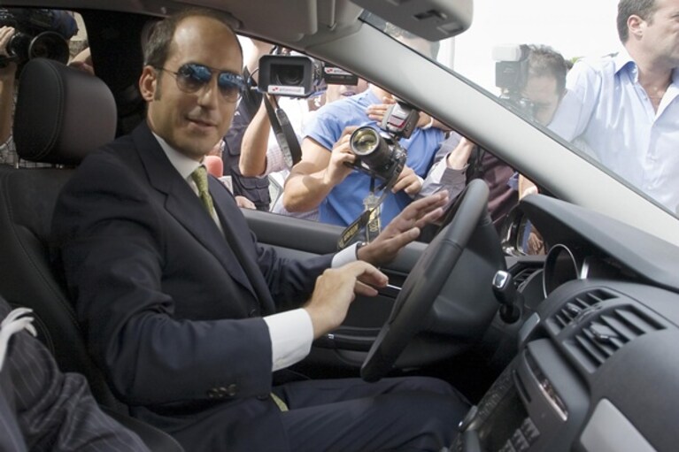 Giampaolo in auto