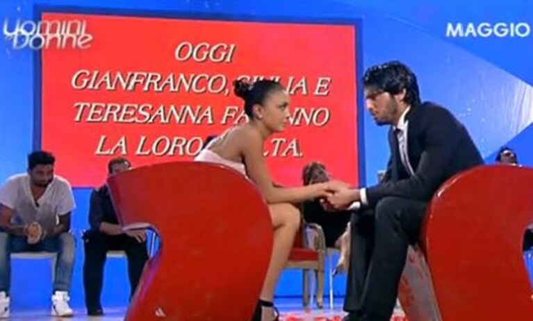 Valeria e Gianfraco al momento della scelta