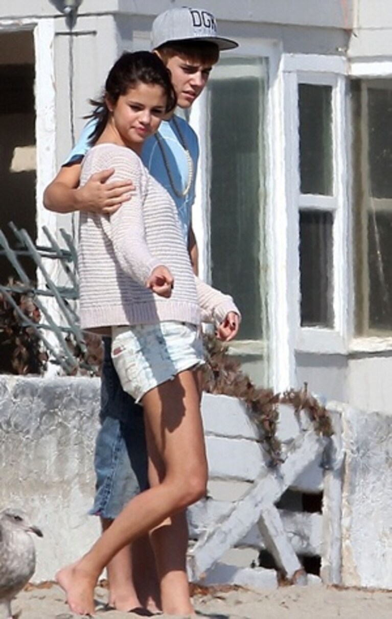 Selena e Justin in spiaggia