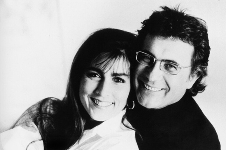 Al Bano e Romina in uno scatto in bianco e nero