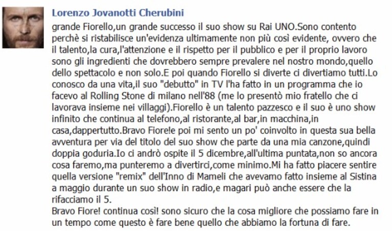lorenzo cherubini su facebook