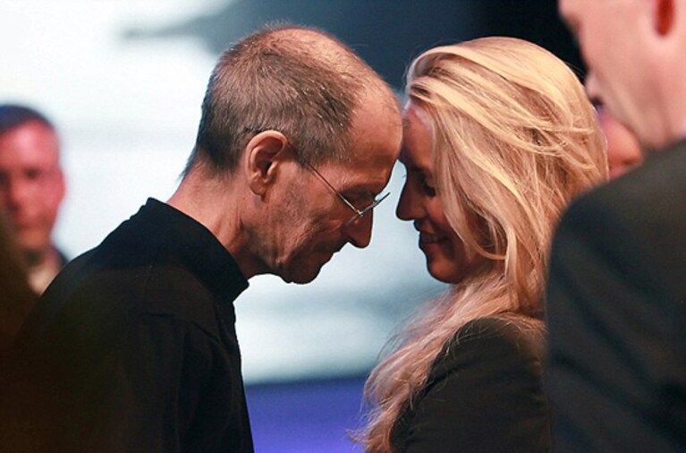 steve jobs e sua moglie laurene