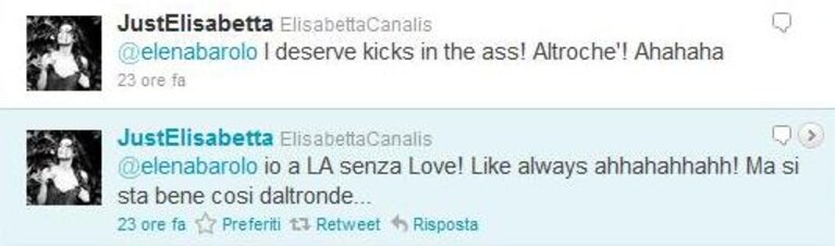 i post tra elisabetta canalis