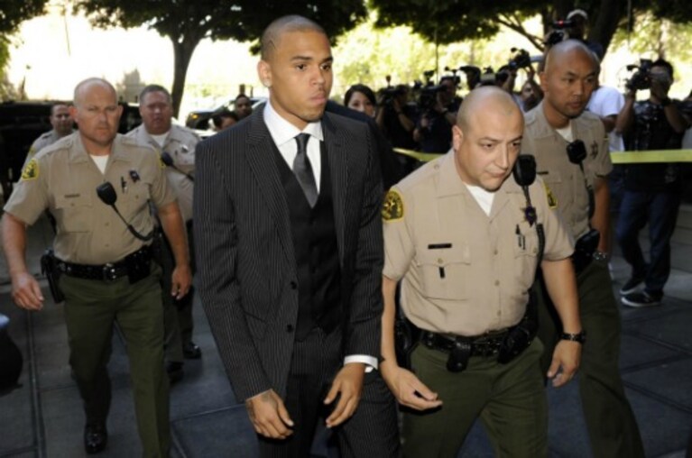 chris brown nel processo per le violenze a rihanna