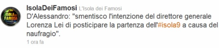 l'isola 9 non si ferma