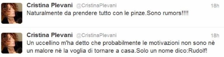 rumors plevani twitter